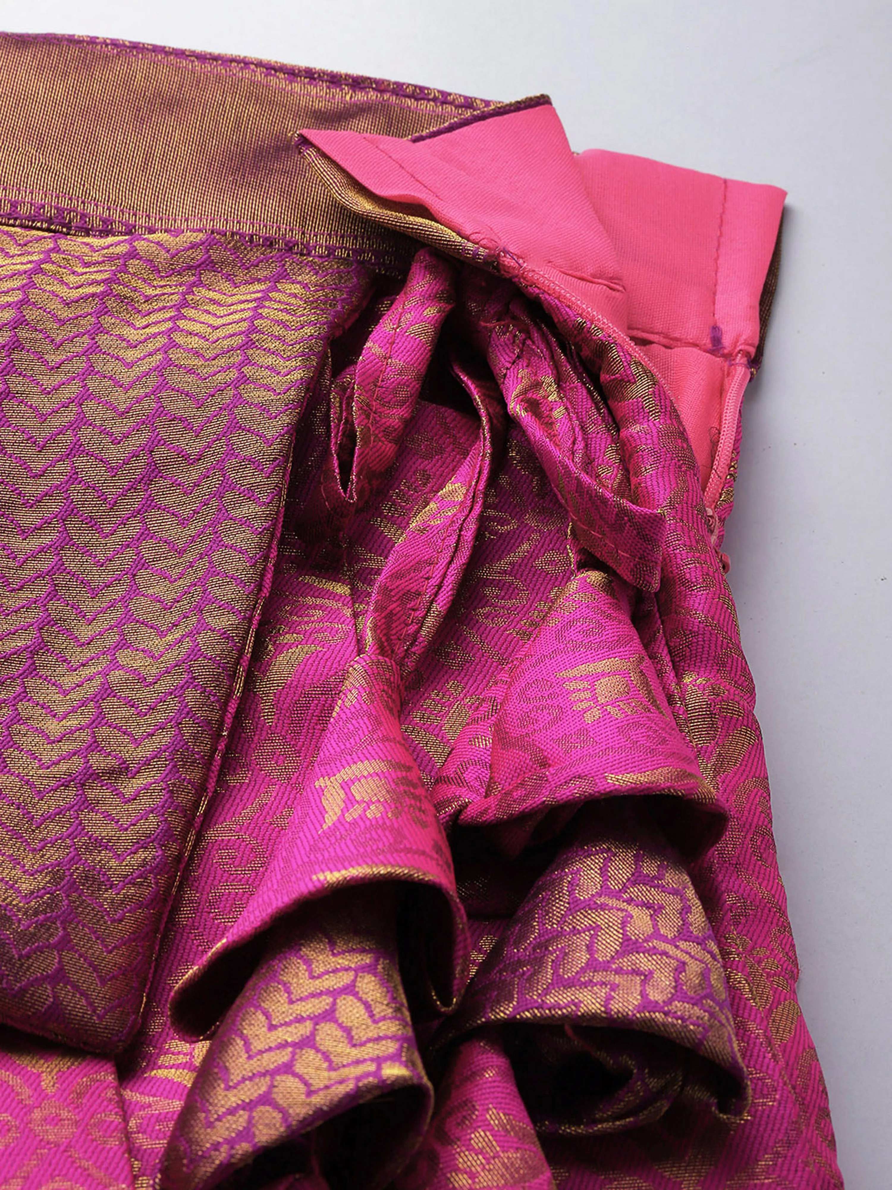Women's Woven Design zari work Half Saree with Embroidered Blouse and Dupatta Munjya - Image 62