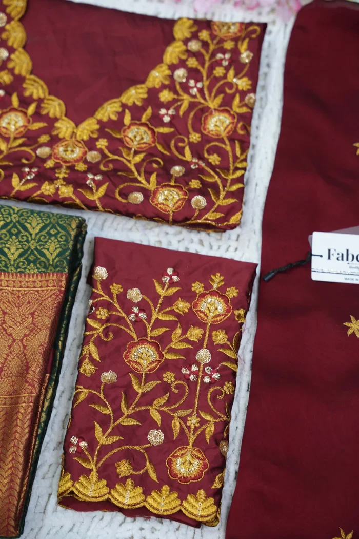 Women's Woven Design zari work Half Saree with Embroidered Blouse and Dupatta Munjya - Image 73