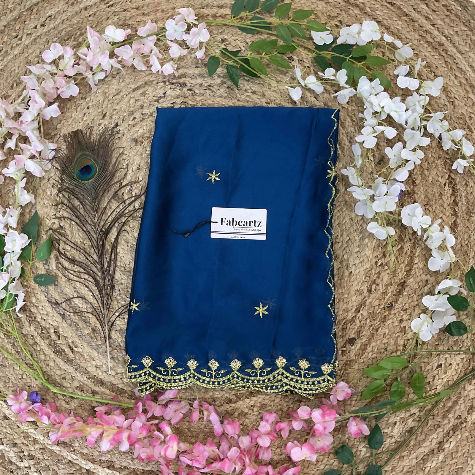 Beautiful Embroidery work Rangoli Dupatta for women | Only Dupatta MunjyaaDup - Image 10