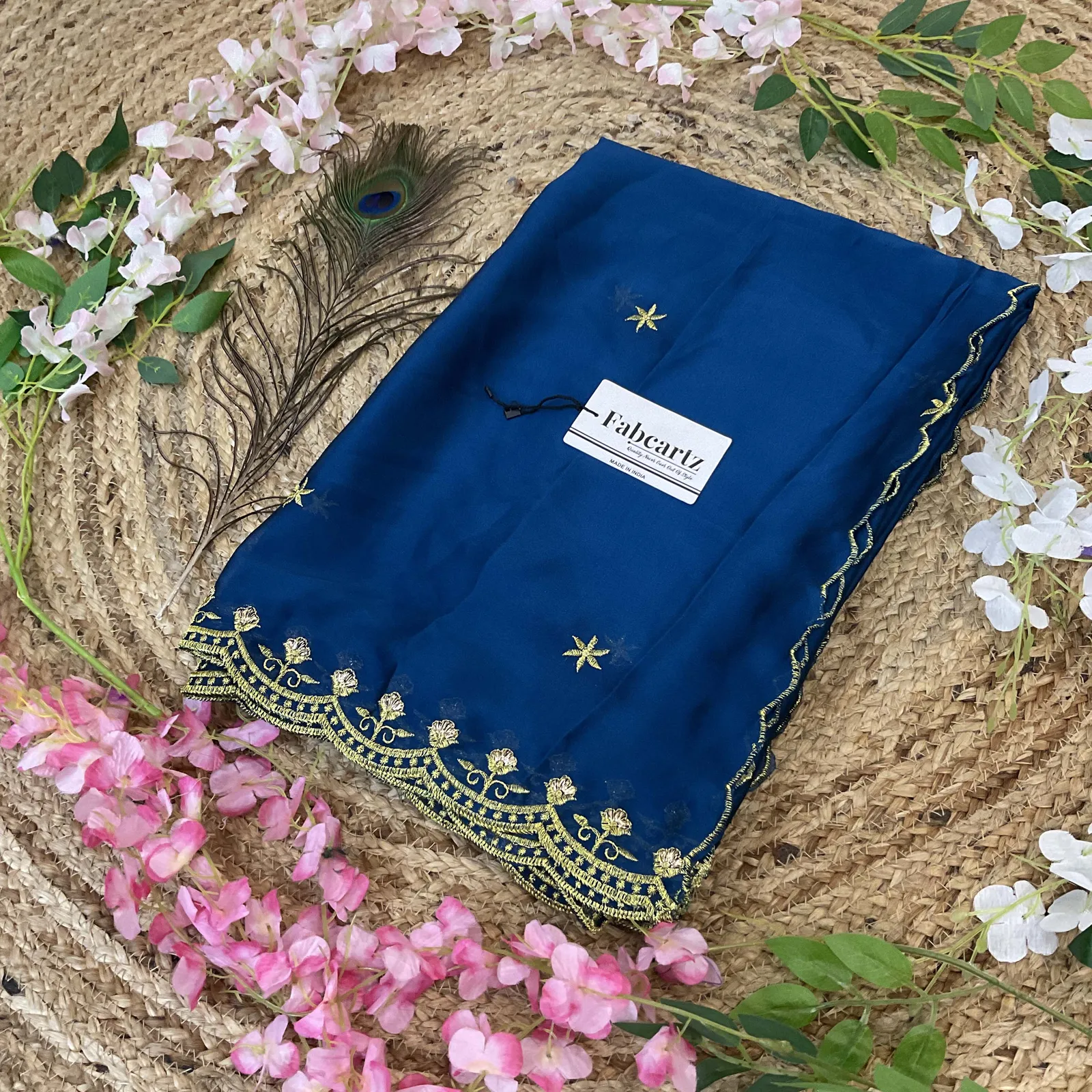 Beautiful Embroidery work Rangoli Dupatta for women | Only Dupatta MunjyaaDup - Image 11