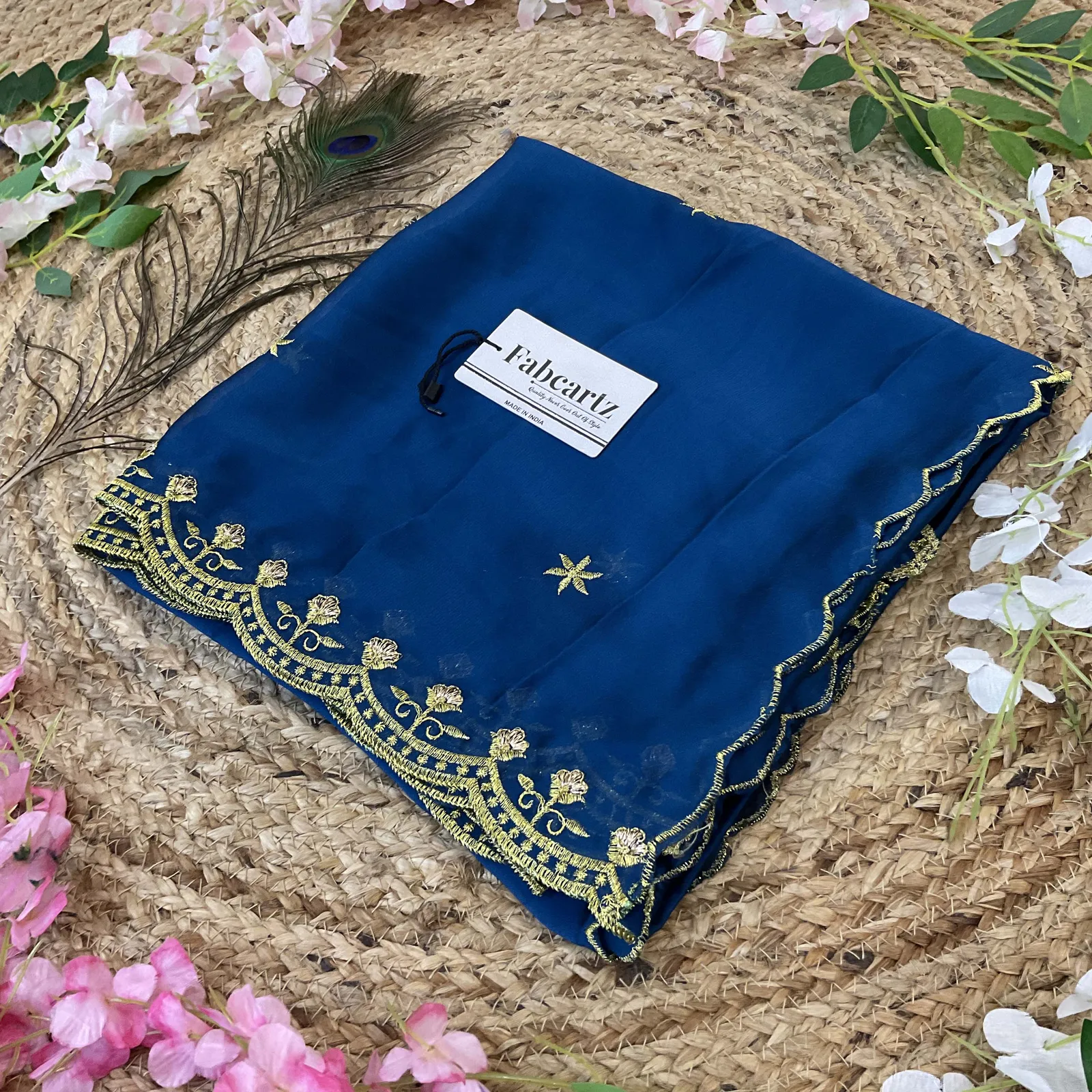 Beautiful Embroidery work Rangoli Dupatta for women | Only Dupatta MunjyaaDup - Image 12
