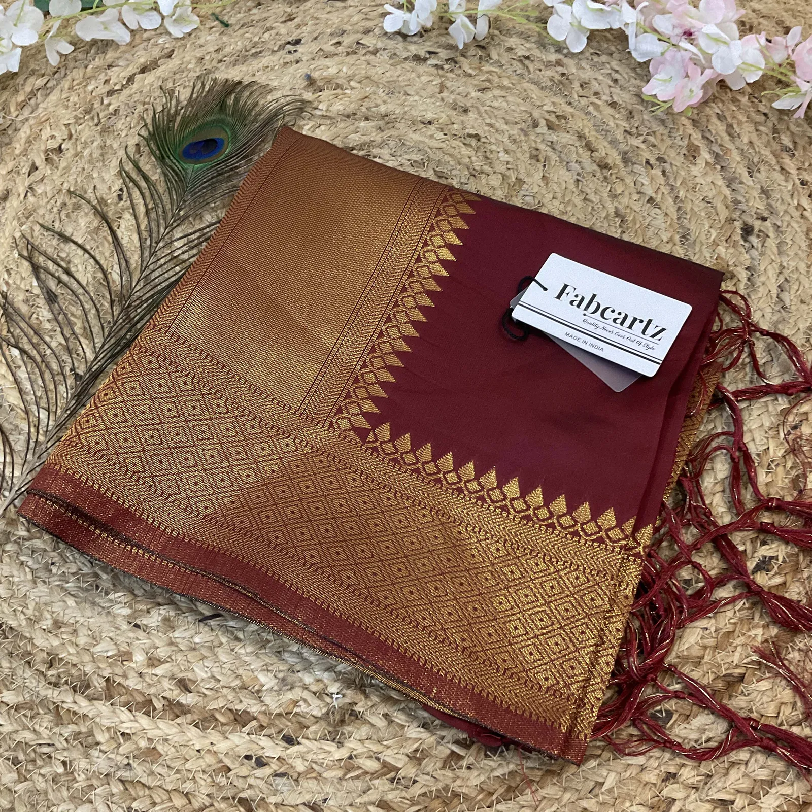 Beautiful Jacquard Woven Design Dupatta for women | Only Dupatta NarayanPetDup - Image 7