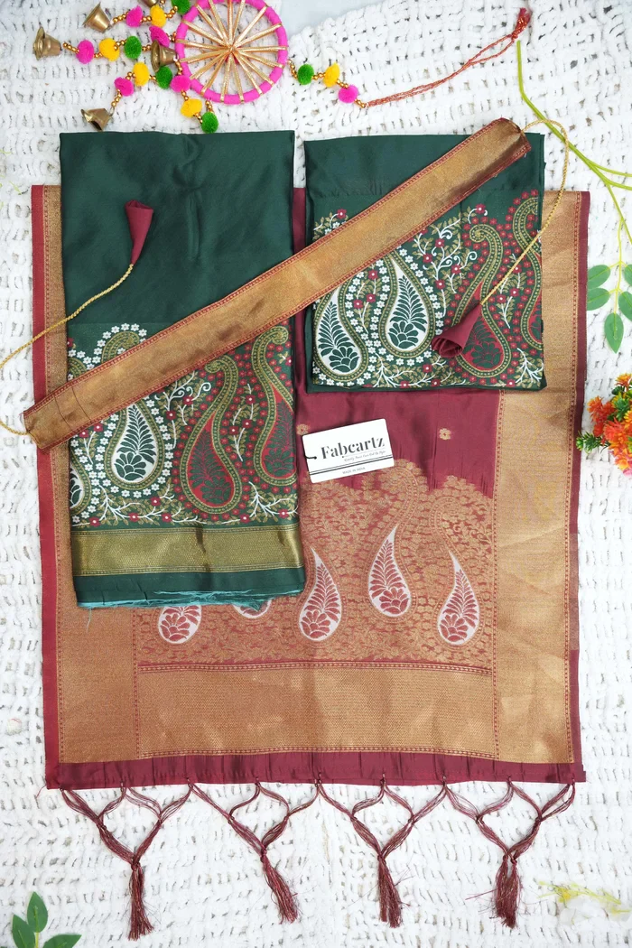 New Kids Traditional South Indian Half Saree ParvatiKids - Image 5