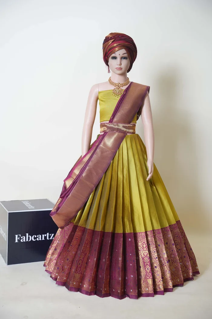 New Kids Traditional South Indian Half Saree SarojiniKids - Image 11