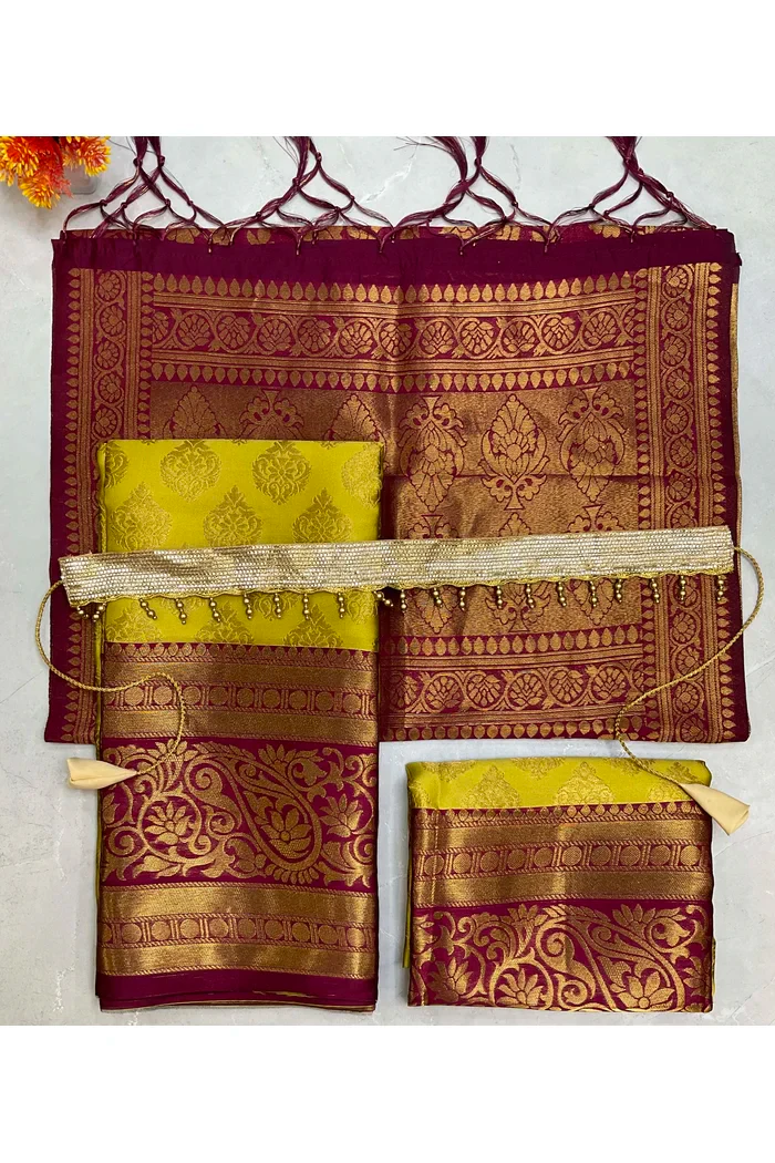 New Kids Traditional South Indian Half Saree AkkuPAttuKids - Image 14