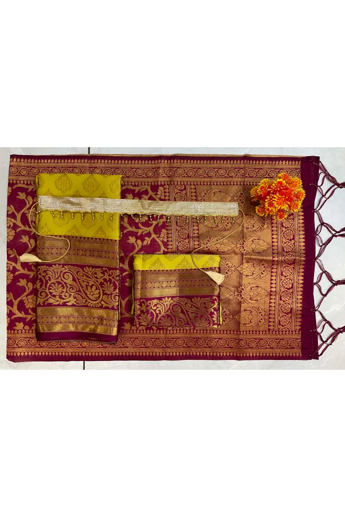 New Kids Traditional South Indian Half Saree AkkuPAttuKids - Image 15