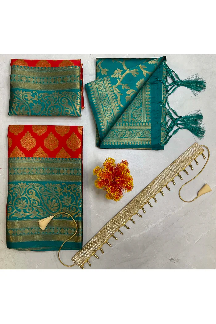 New Kids Traditional South Indian Half Saree AkkuPAttuKids - Image 3