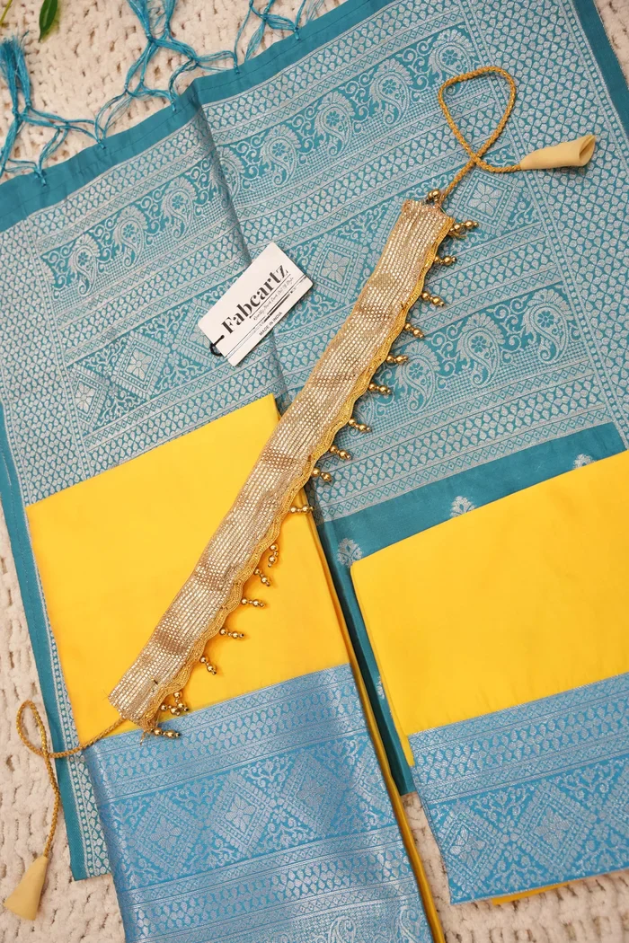 New Kids Traditional South Indian Half Saree  VedPAttuKids - Image 14