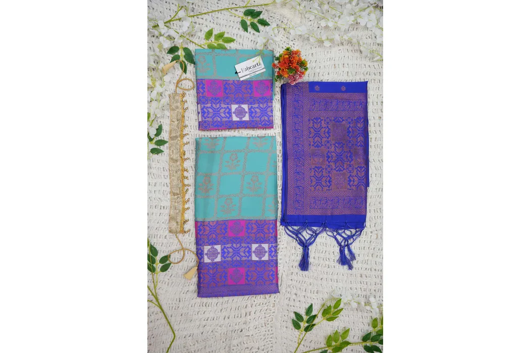 New Kids Traditional South Indian Half Saree MultiBoxKids - Image 7