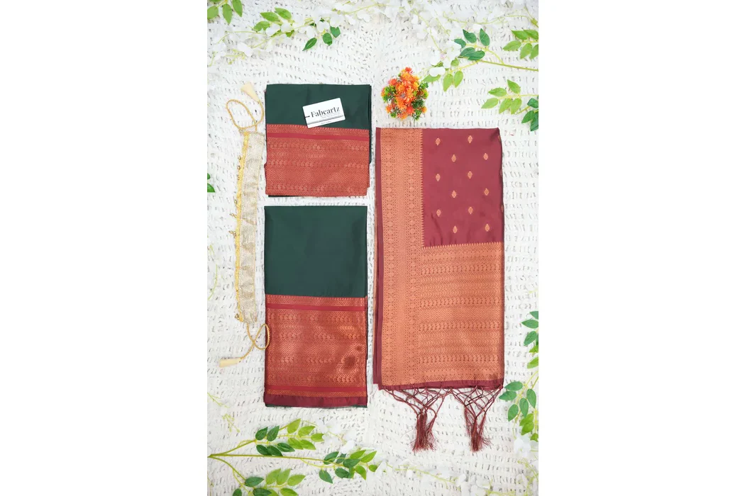New Kids Traditional South Indian Half Saree AayushiKids - Image 2