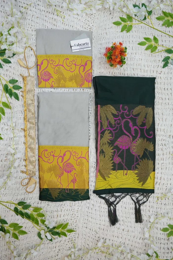 New Kids Traditional South Indian Half Saree HansPAttuKids - Image 21