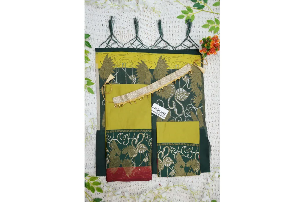 New Kids Traditional South Indian Half Saree HansPAttuKids - Image 9