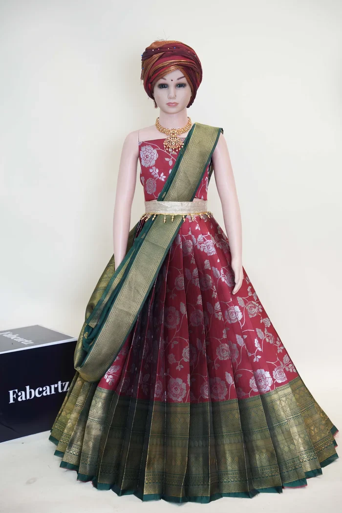 New Kids Traditional South Indian Half Saree ChhaviKids - Image 16