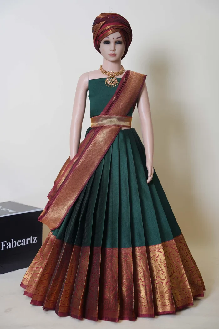 New Kids Traditional South Indian Half Saree Aarvi Kids