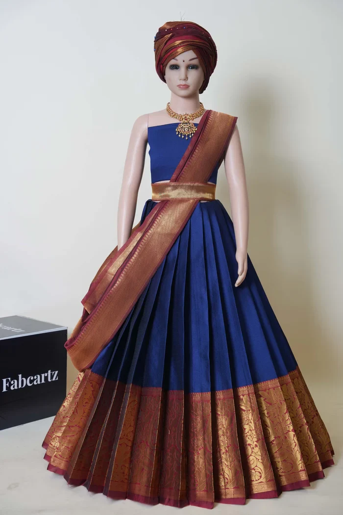 New Kids Traditional South Indian Half Saree Aarvi Kids - Image 19