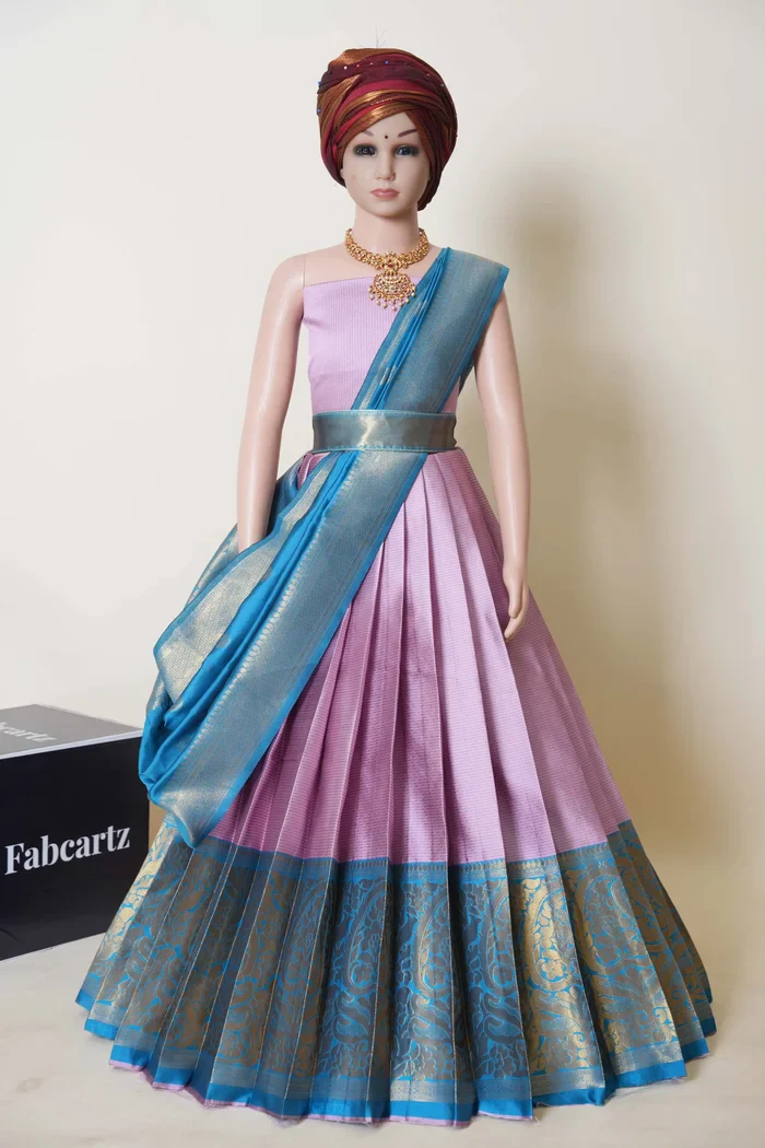 New Kids Traditional South Indian Half Saree Aarvi Kids - Image 31