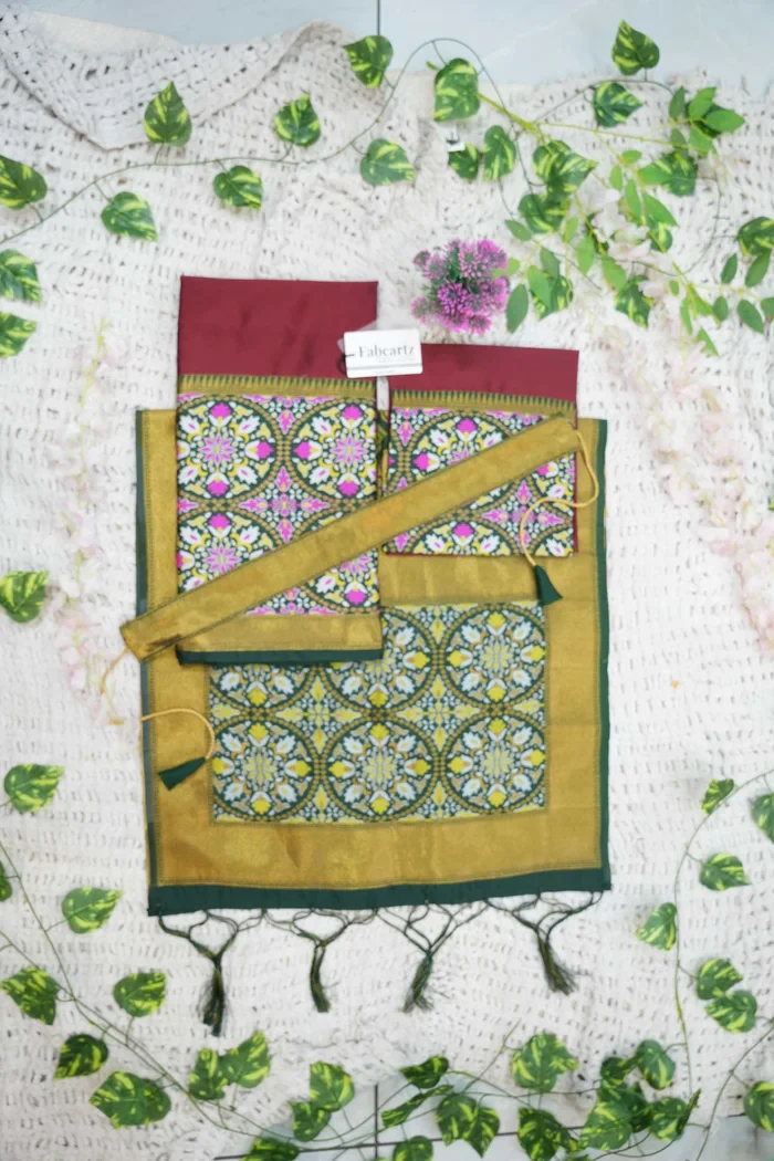 New Kids Traditional South Indian Half Saree GolGolKIDS - Image 17