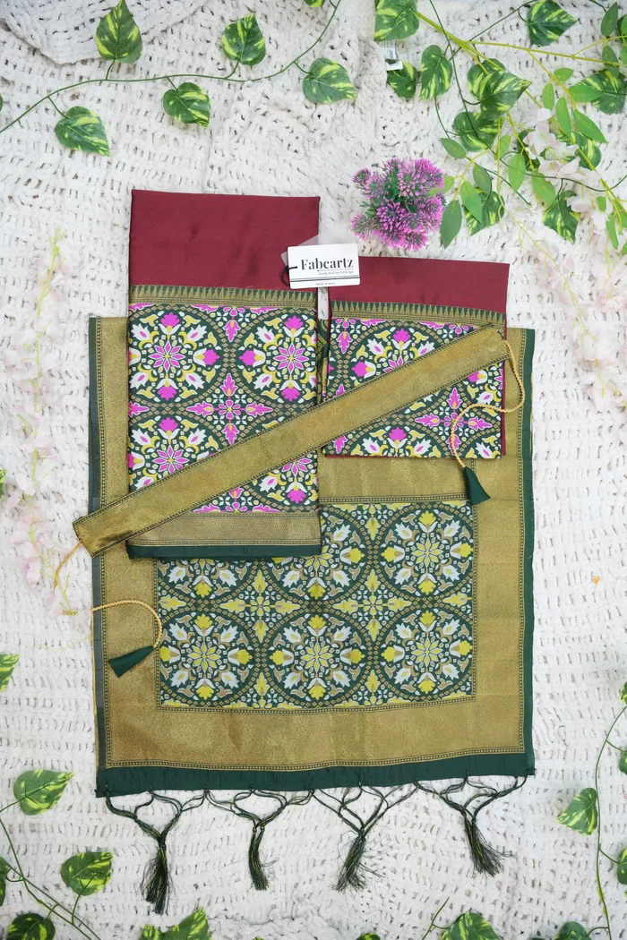 New Kids Traditional South Indian Half Saree GolGolKIDS - Image 18