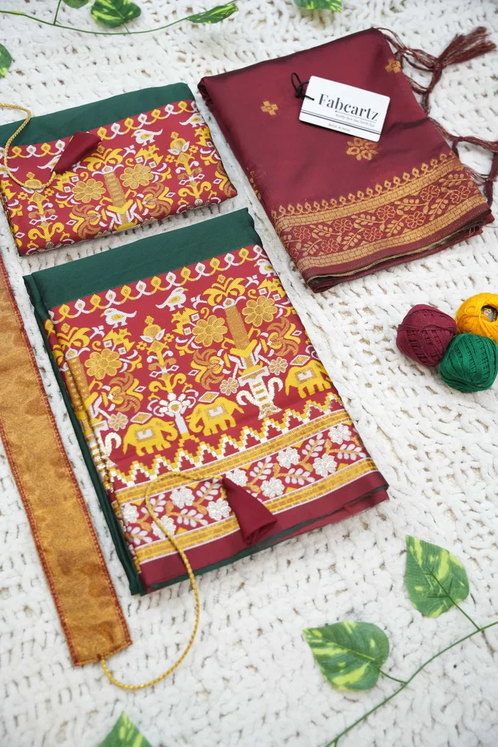 New Kids Traditional South Indian Half Saree JagviKIDS - Image 15