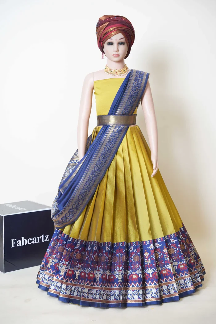 New Kids Traditional South Indian Half Saree JagviKIDS - Image 7