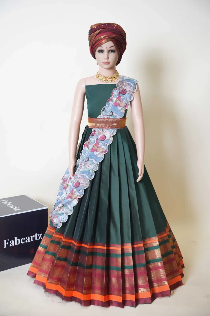 New Kids Traditional South Indian Half Saree JugnooKIDS