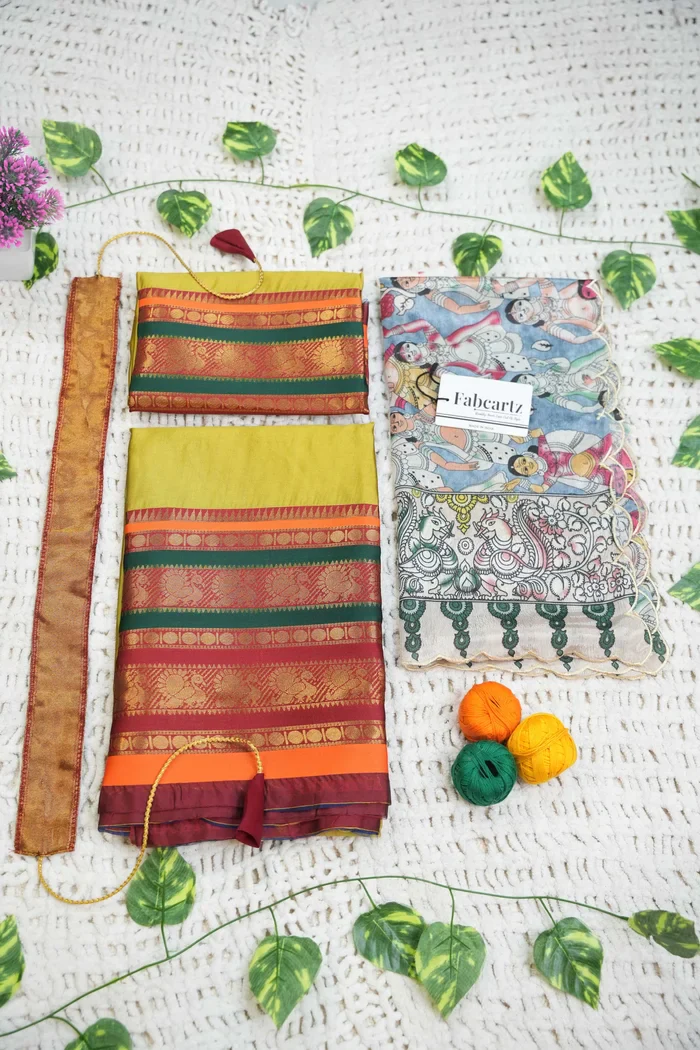 New Kids Traditional South Indian Half Saree JugnooKIDS - Image 14