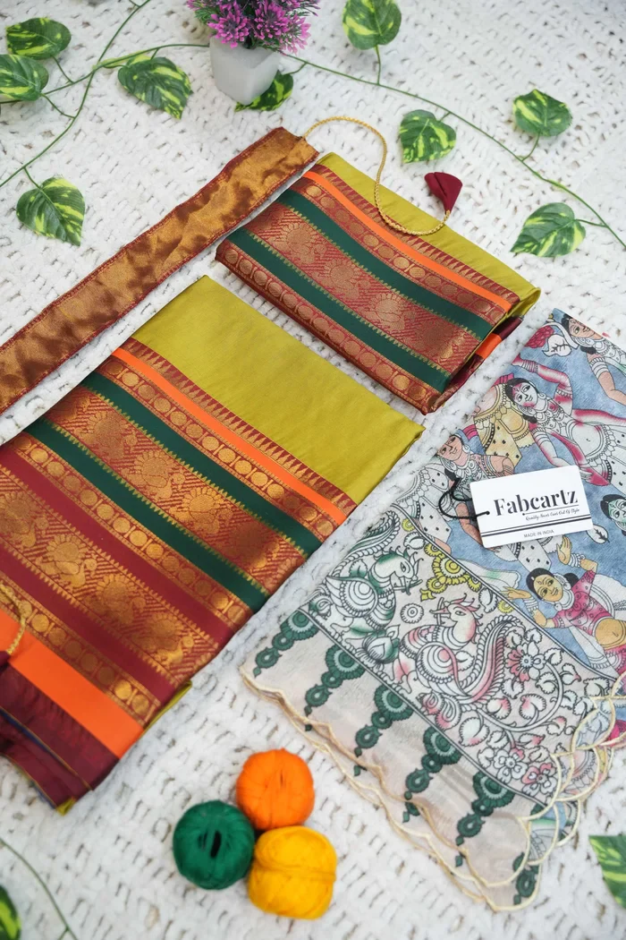 New Kids Traditional South Indian Half Saree JugnooKIDS - Image 16