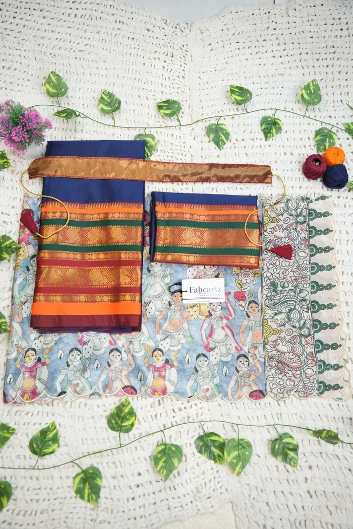 New Kids Traditional South Indian Half Saree JugnooKIDS - Image 24