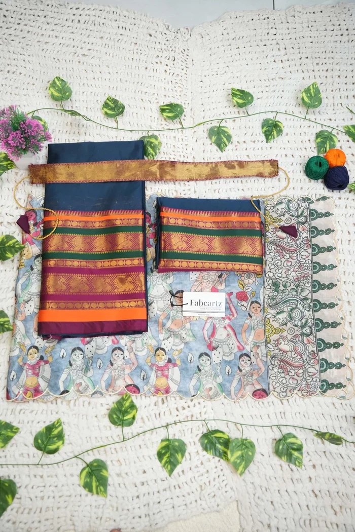 New Kids Traditional South Indian Half Saree JugnooKIDS - Image 30