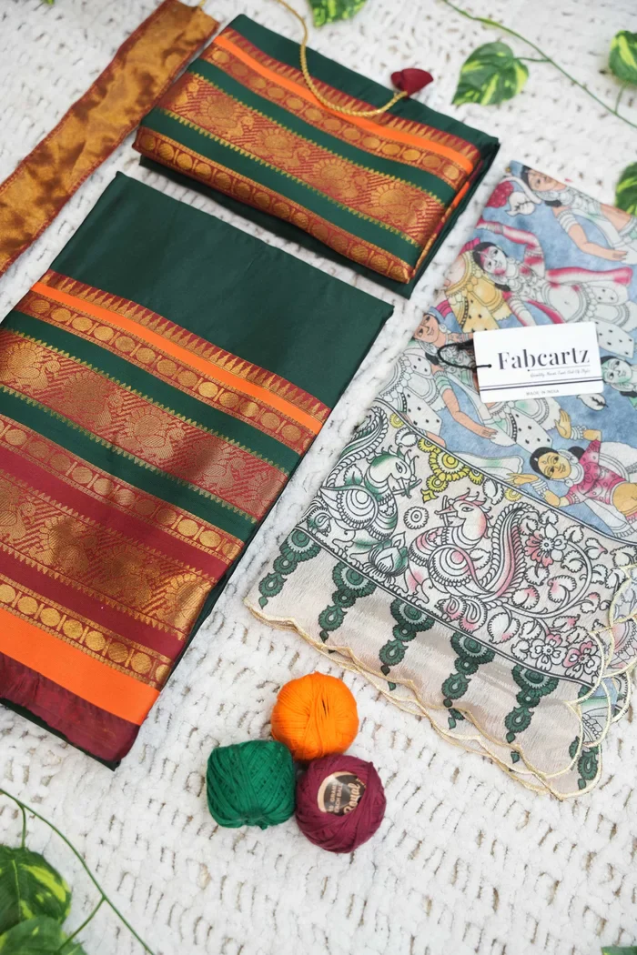 New Kids Traditional South Indian Half Saree JugnooKIDS - Image 4