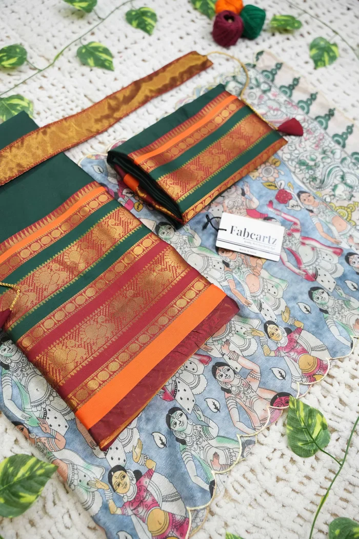 New Kids Traditional South Indian Half Saree JugnooKIDS - Image 5