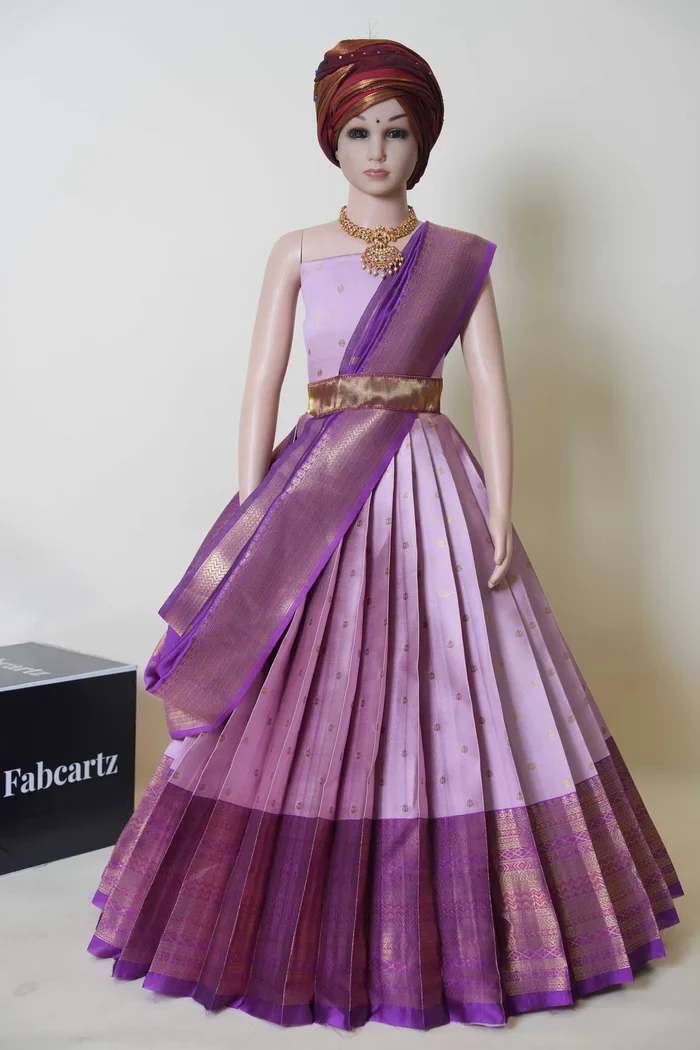 New Kids Traditional South Indian Half Saree LangharKIDS - Image 21