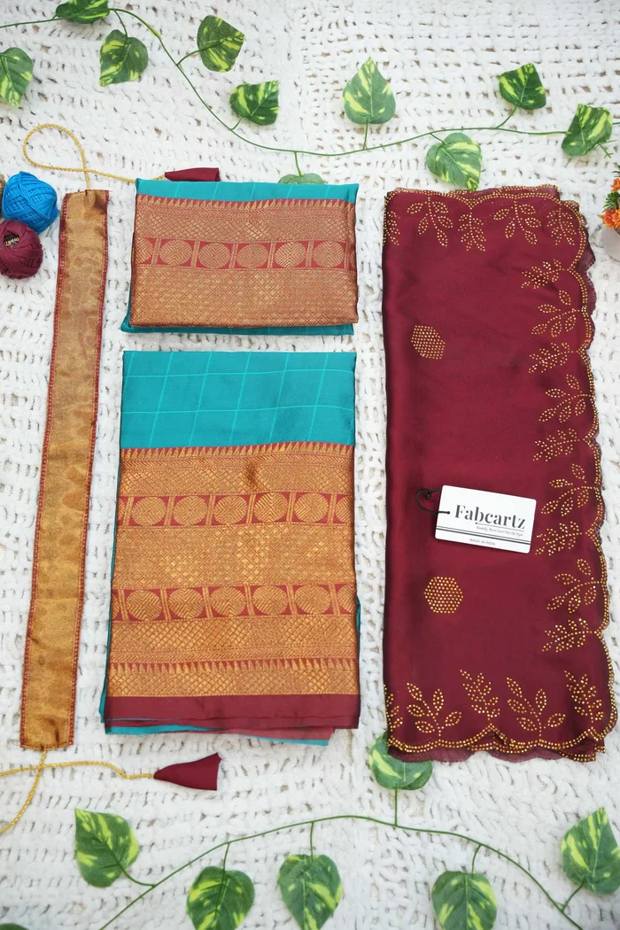 New Kids Traditional South Indian Half Saree SaraswatiKIDS - Image 14