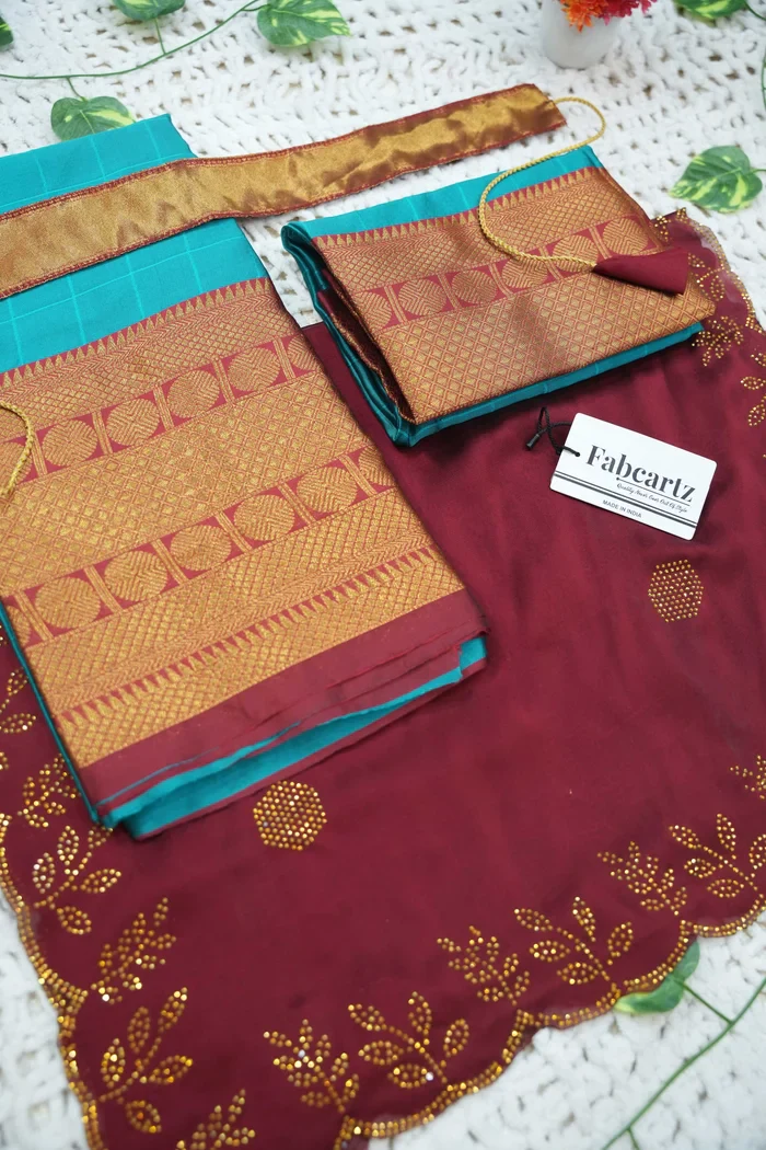 New Kids Traditional South Indian Half Saree SaraswatiKIDS - Image 17