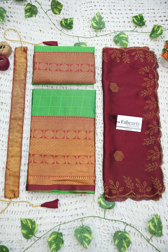 New Kids Traditional South Indian Half Saree SaraswatiKIDS - Image 20