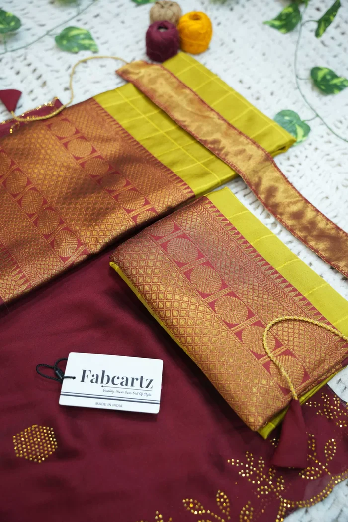 New Kids Traditional South Indian Half Saree SaraswatiKIDS - Image 28