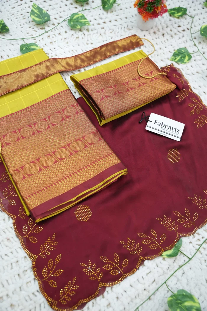 New Kids Traditional South Indian Half Saree SaraswatiKIDS - Image 29