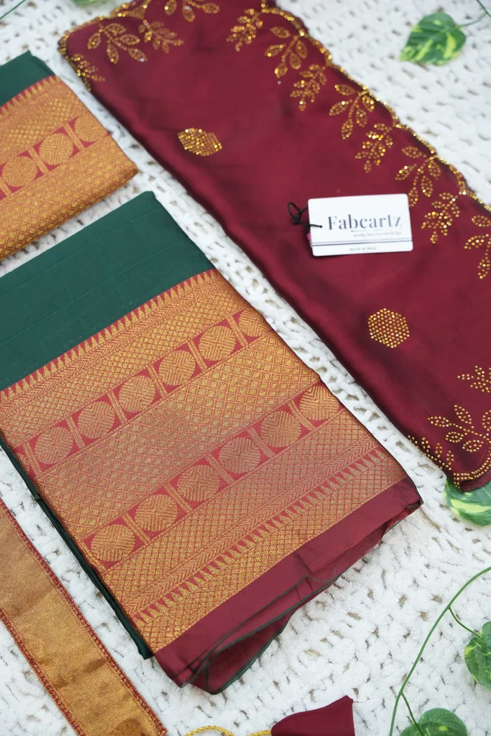 New Kids Traditional South Indian Half Saree SaraswatiKIDS - Image 3