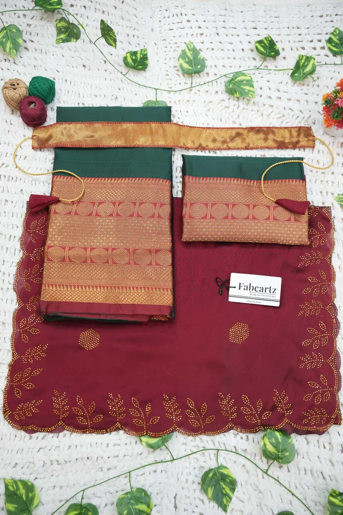New Kids Traditional South Indian Half Saree SaraswatiKIDS - Image 6