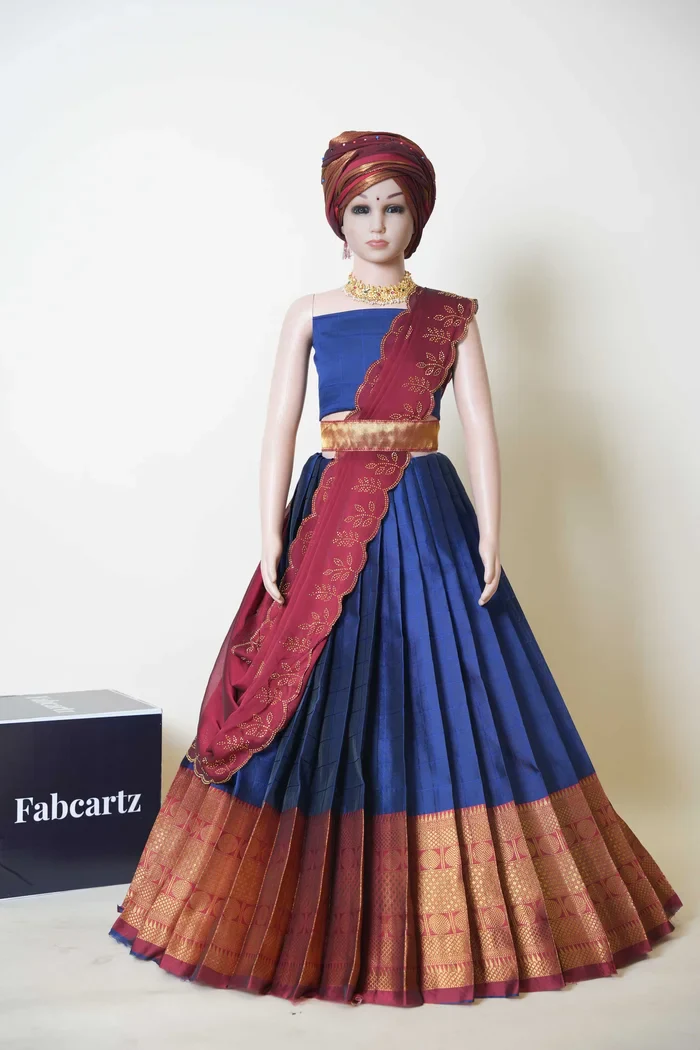 New Kids Traditional South Indian Half Saree SaraswatiKIDS - Image 7