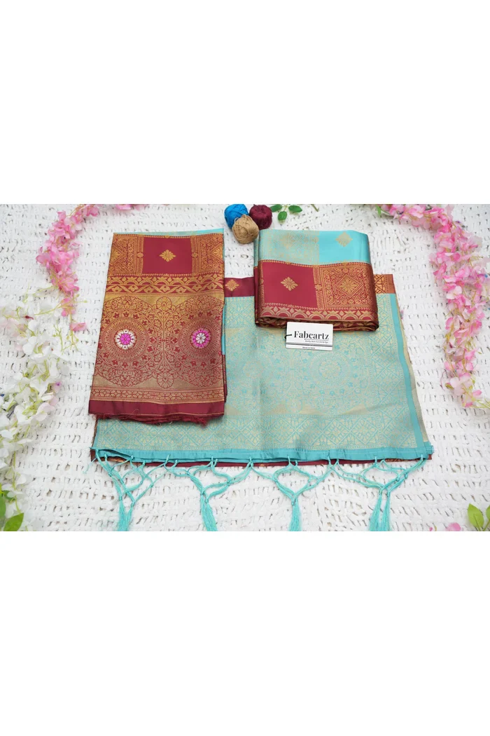 New Kids Traditional South Indian Half Saree Vishnu Kids - Image 33