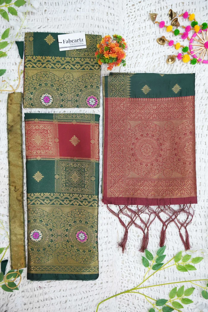 New Kids Traditional South Indian Half Saree Vishnu Kids - Image 8