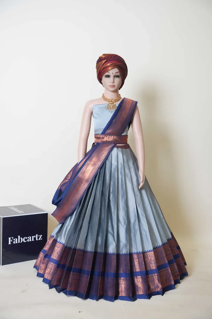New Kids Traditional South Indian Half Saree YenuguKIDS - Image 13