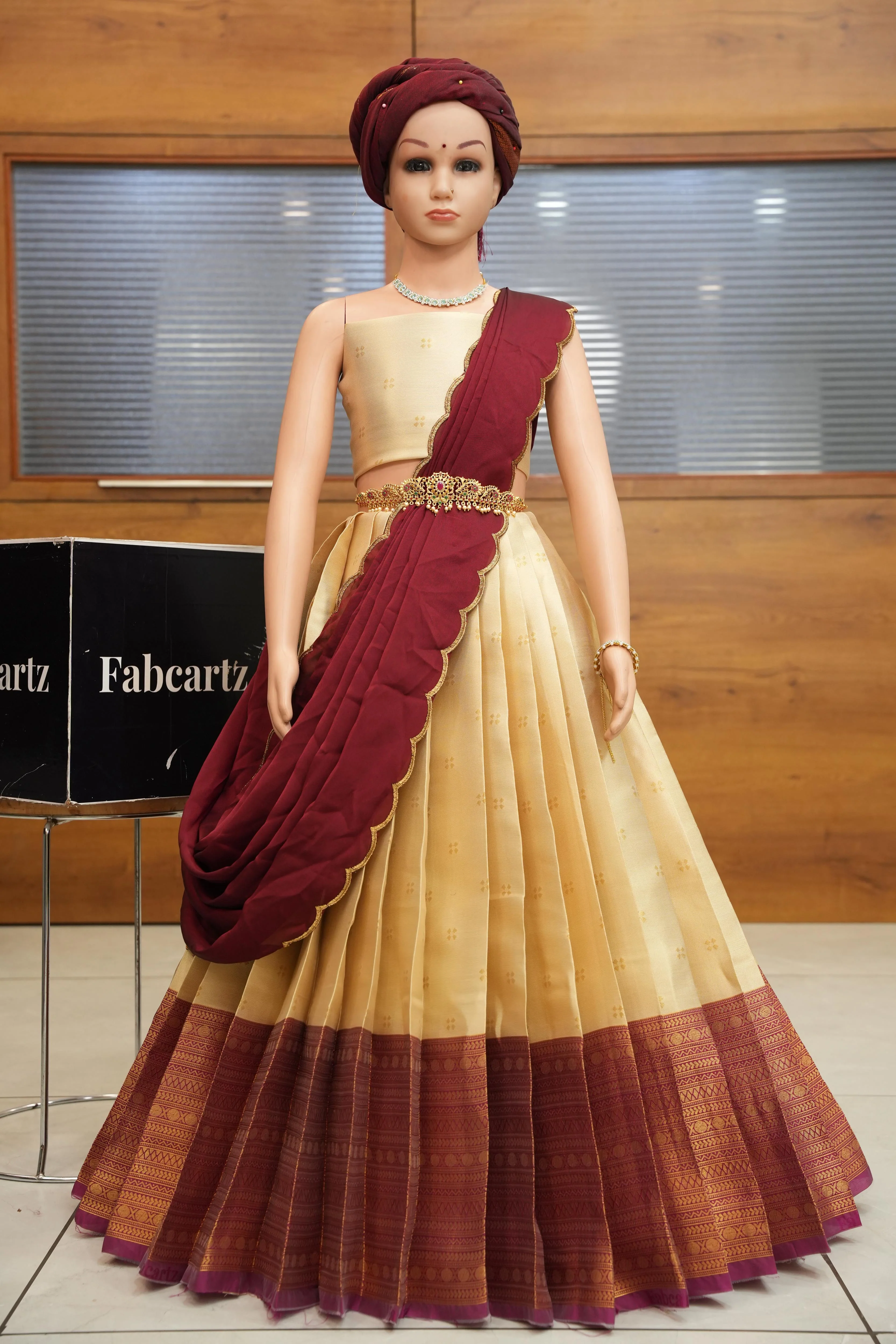 New Kids Traditional South Indian Half Saree YogeshwariKIDS - Image 9