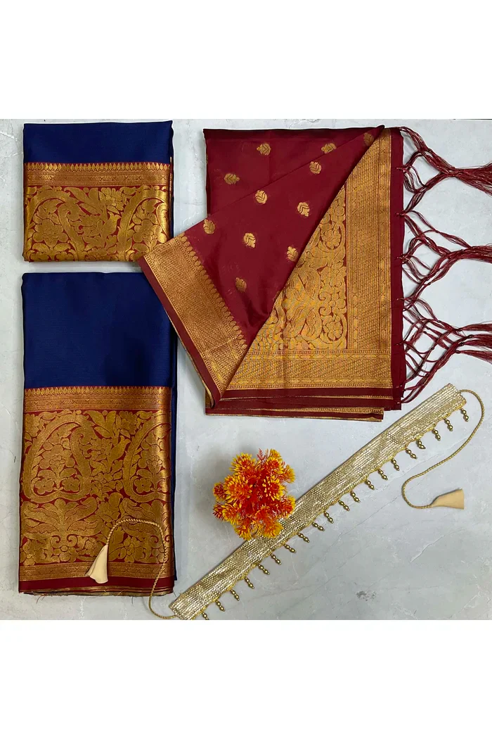 South Indian Festival Traditional Half Saree Aarvi - Image 65