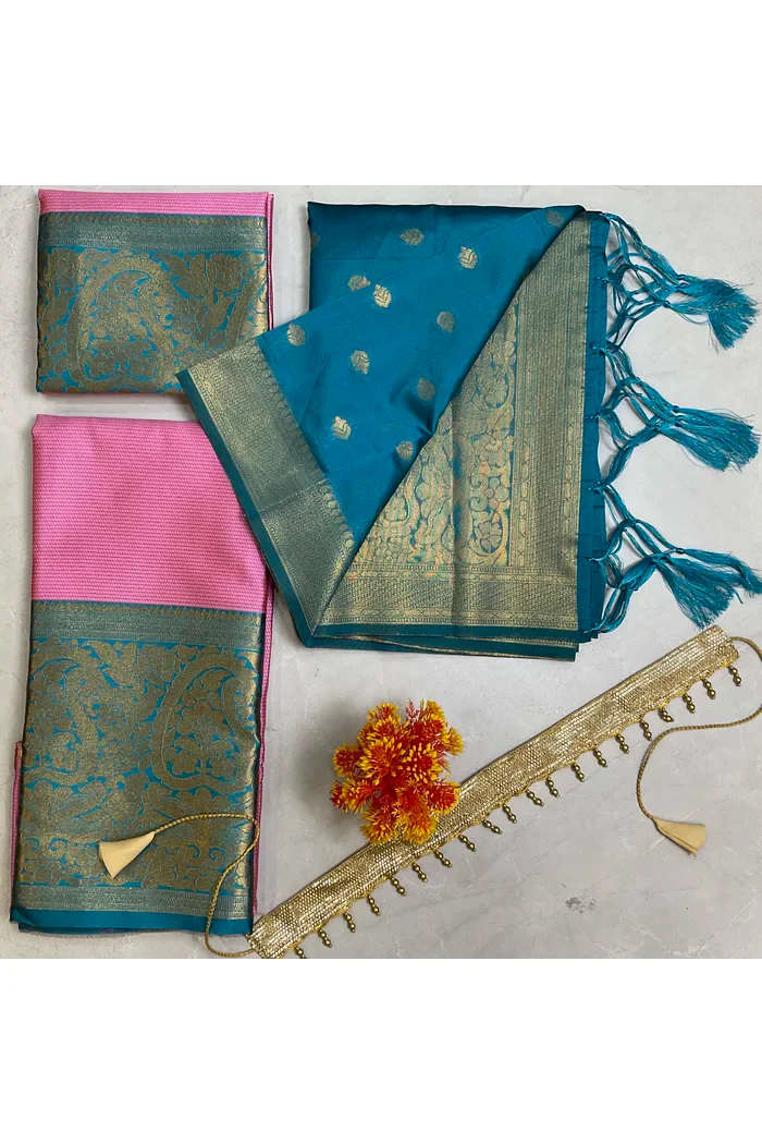South Indian Festival Traditional Half Saree Aarvi - Image 69