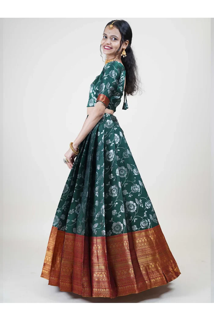 South Indian Festival Traditional Half Saree Chhavi - Image 30