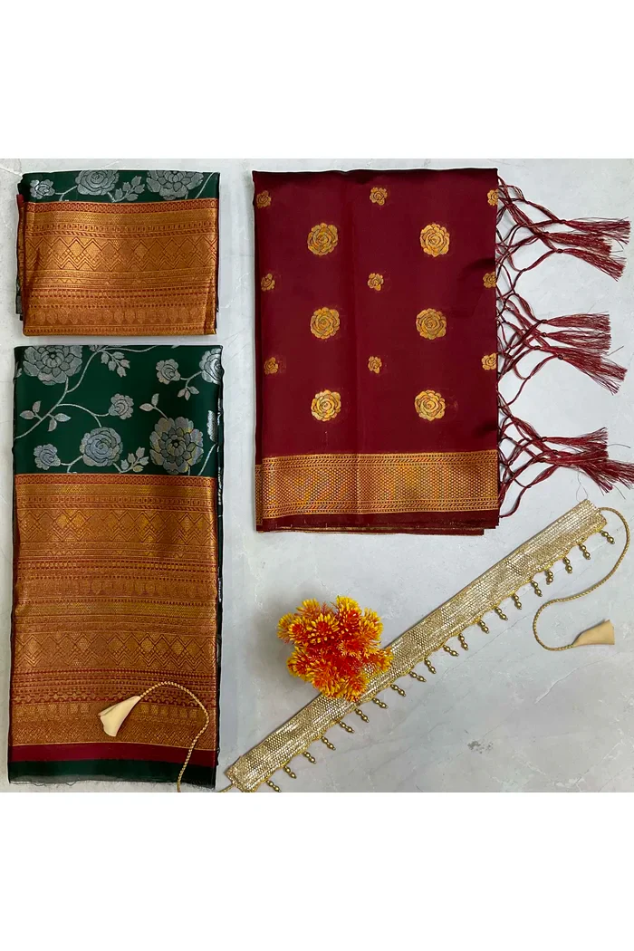 South Indian Festival Traditional Half Saree Chhavi - Image 60
