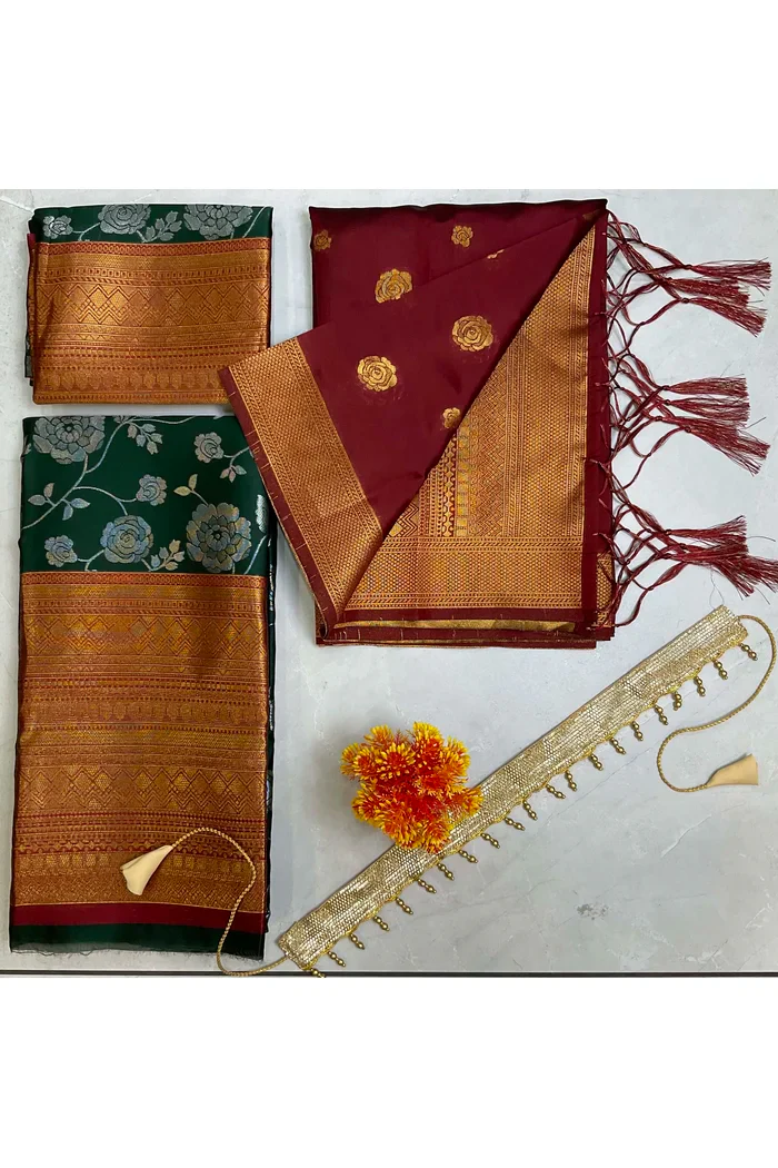 South Indian Festival Traditional Half Saree Chhavi - Image 61