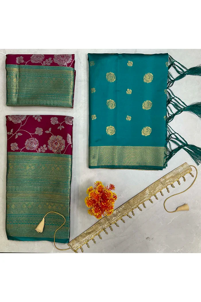 South Indian Festival Traditional Half Saree Chhavi - Image 64